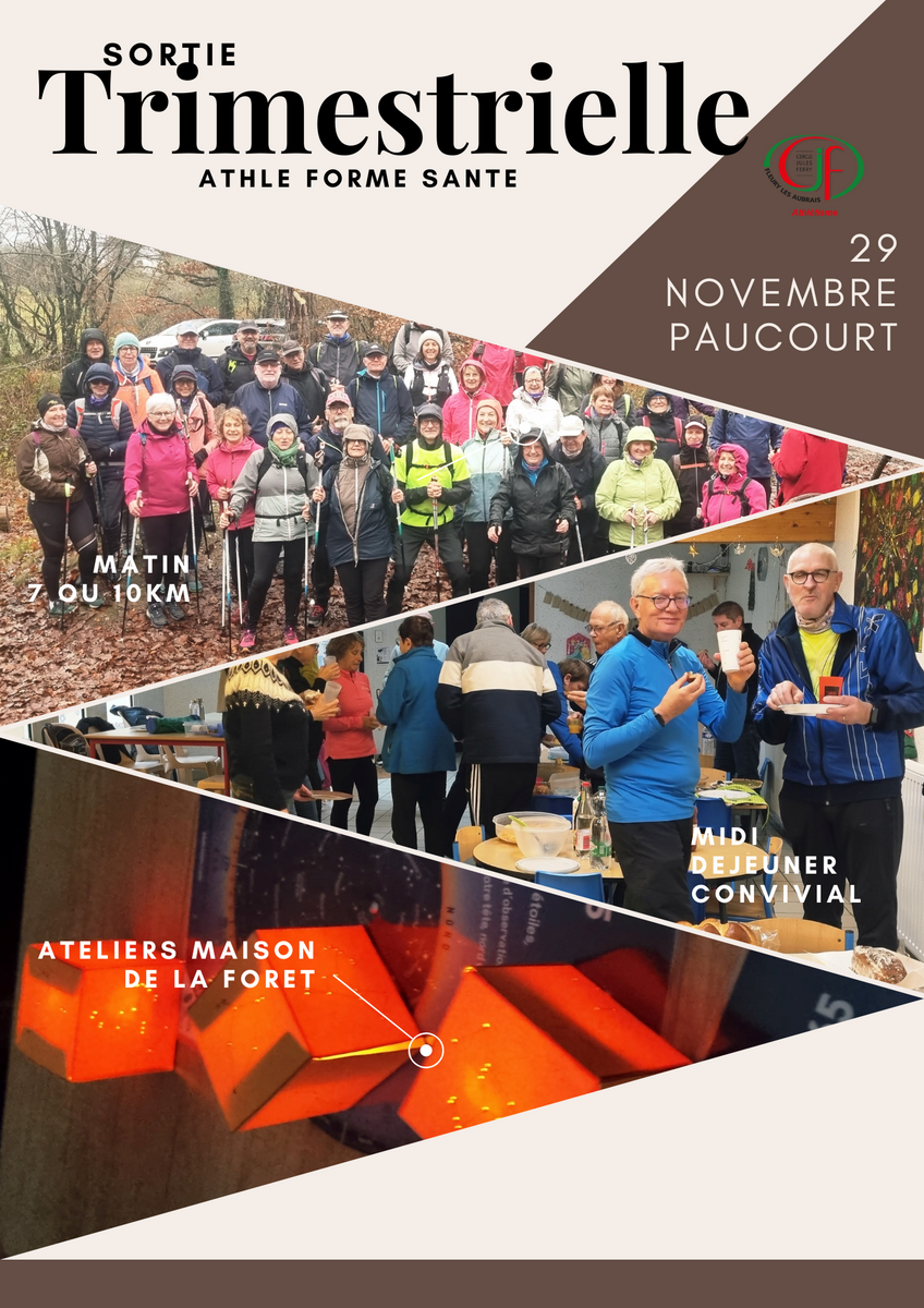 Sortie trimestrielle Paucourt section Forme Santé